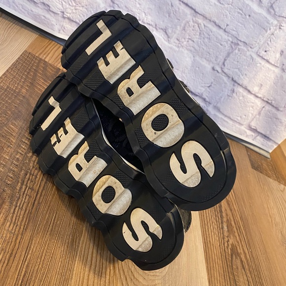 Sorel Kinetic Impact Women’s Sneakers Black/Gray Knit Unique Sole Design Size 9 - Picture 12 of 12